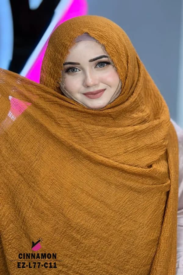 GRID COTTON HIJAB
