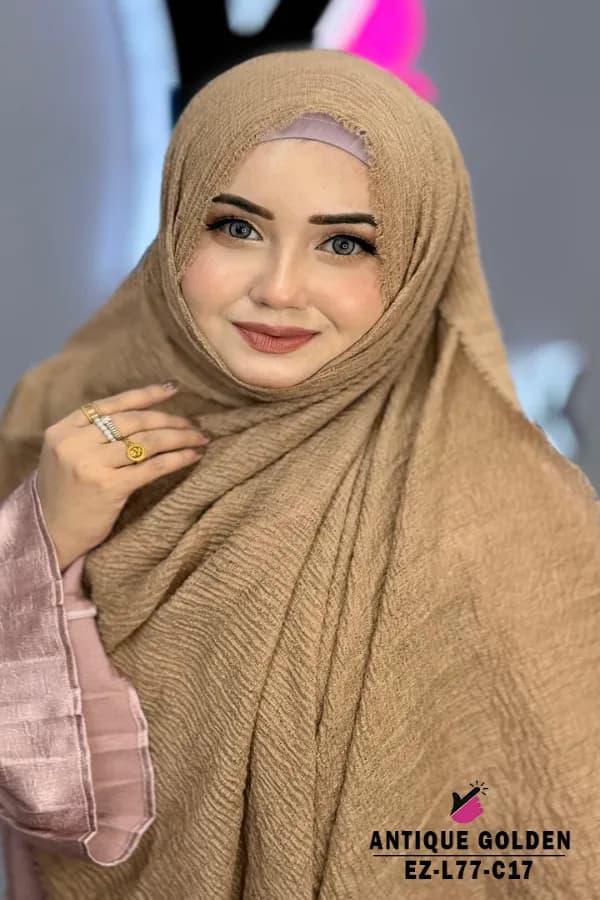 GRID COTTON HIJAB