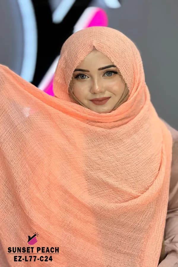 GRID COTTON HIJAB