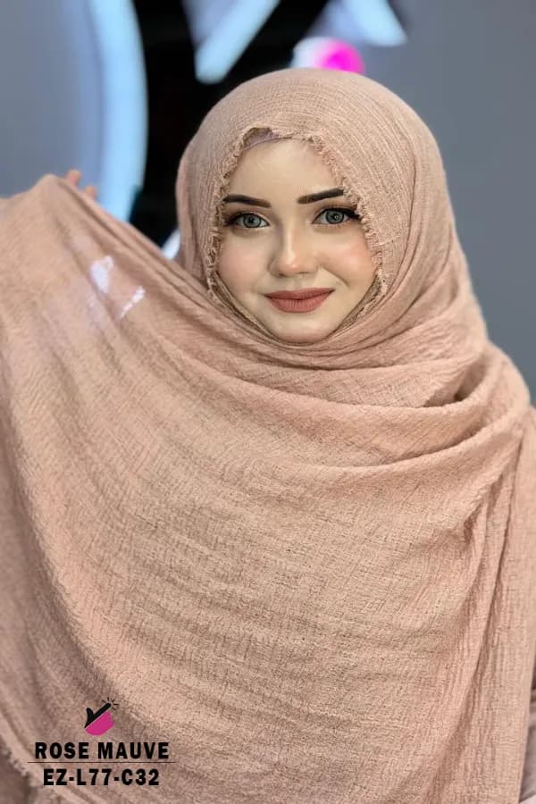 GRID COTTON HIJAB