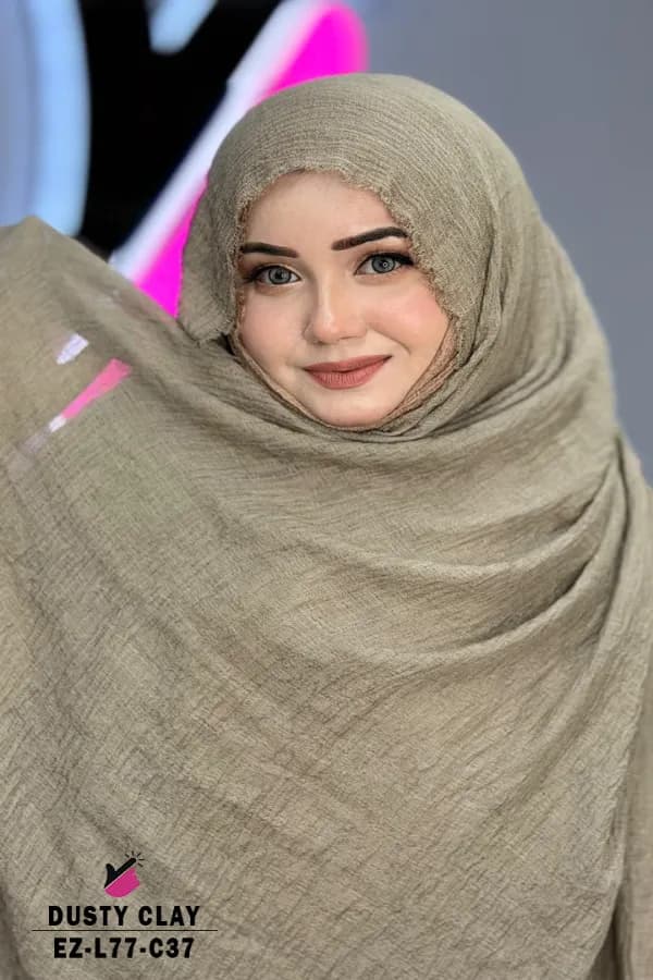 GRID COTTON HIJAB