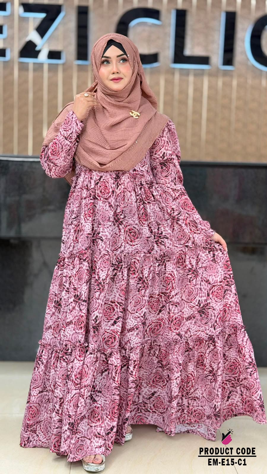 Floral Printed Gown E Lynora