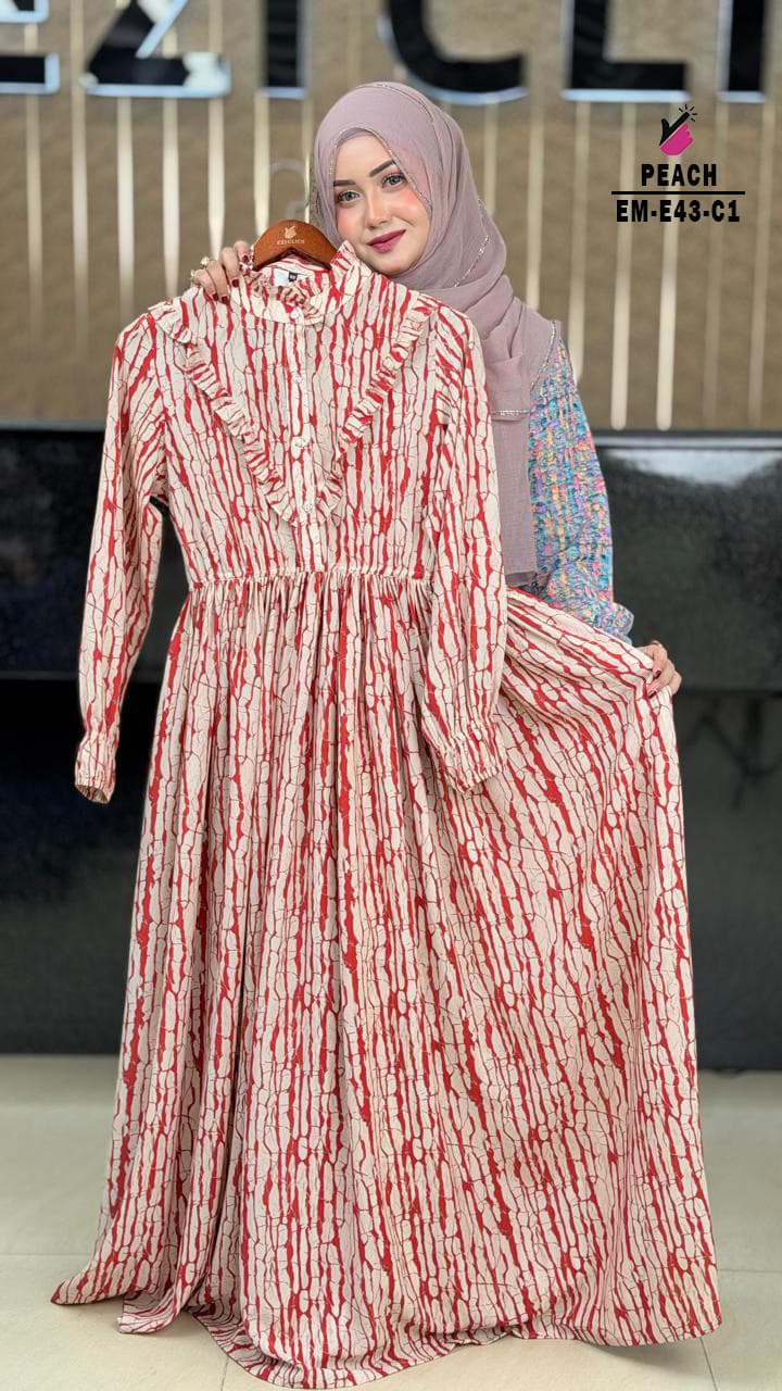 Printed Gown E "Elenia"