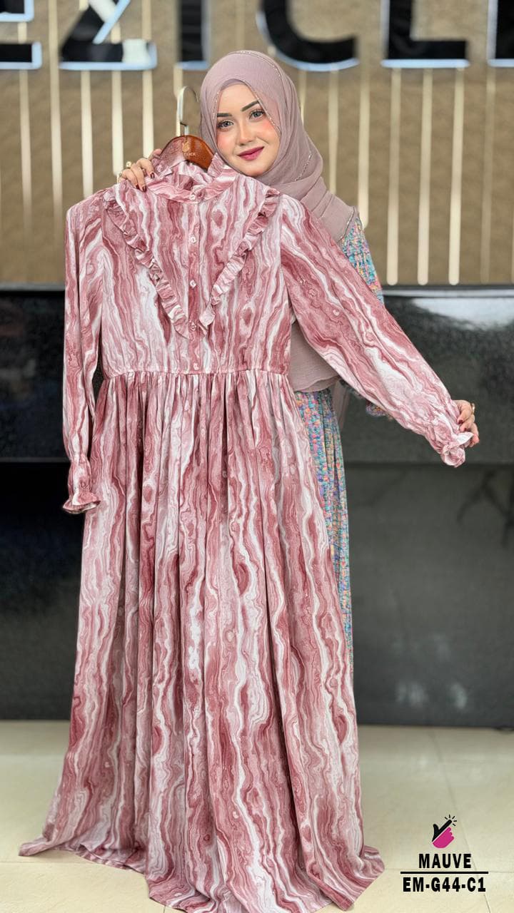 Printed Gown E "Elenia"