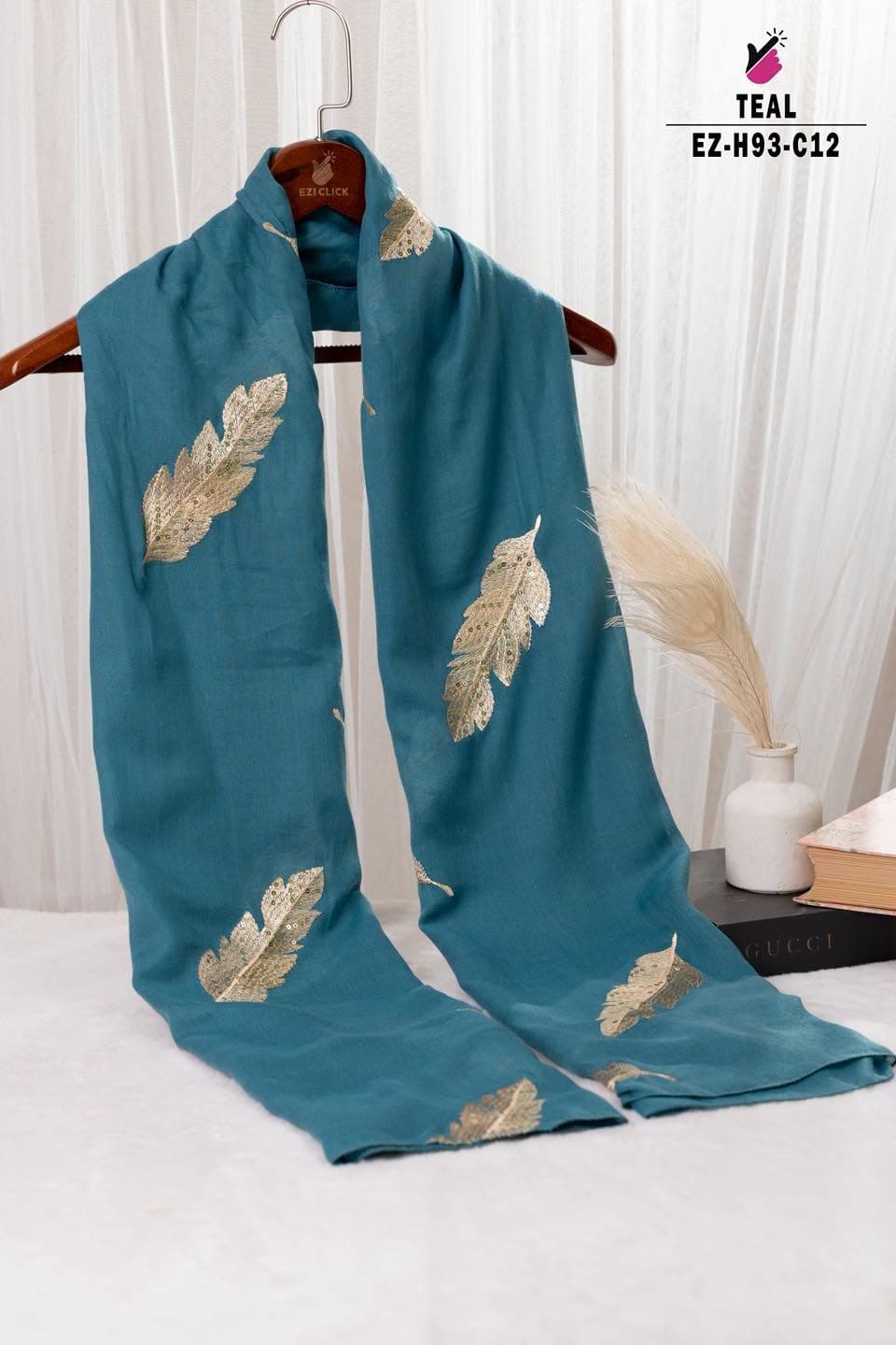 GOLD FEATHER HIJAB