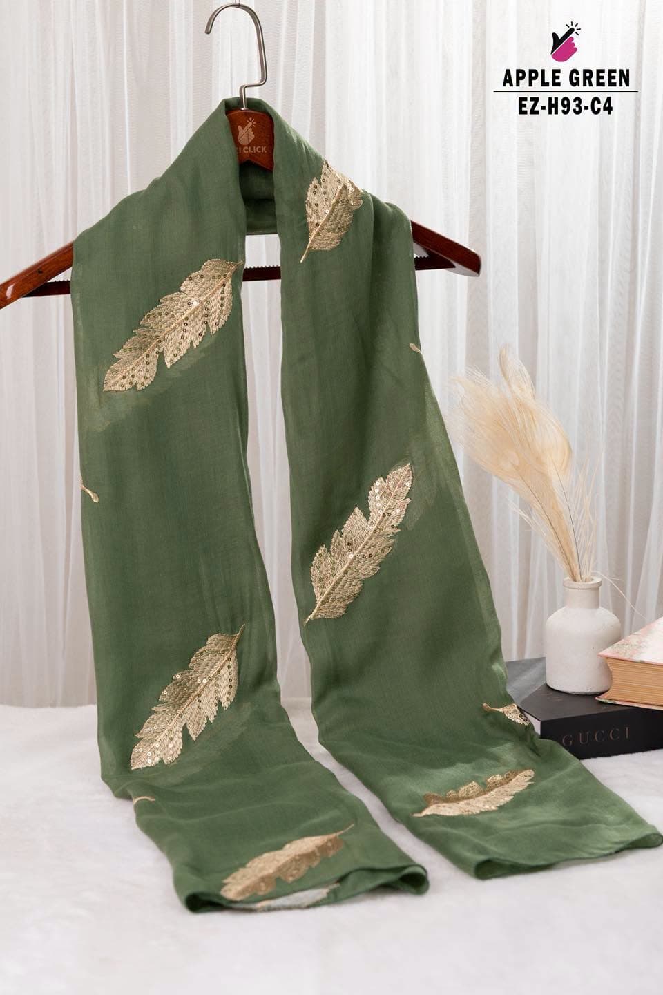 GOLD FEATHER HIJAB