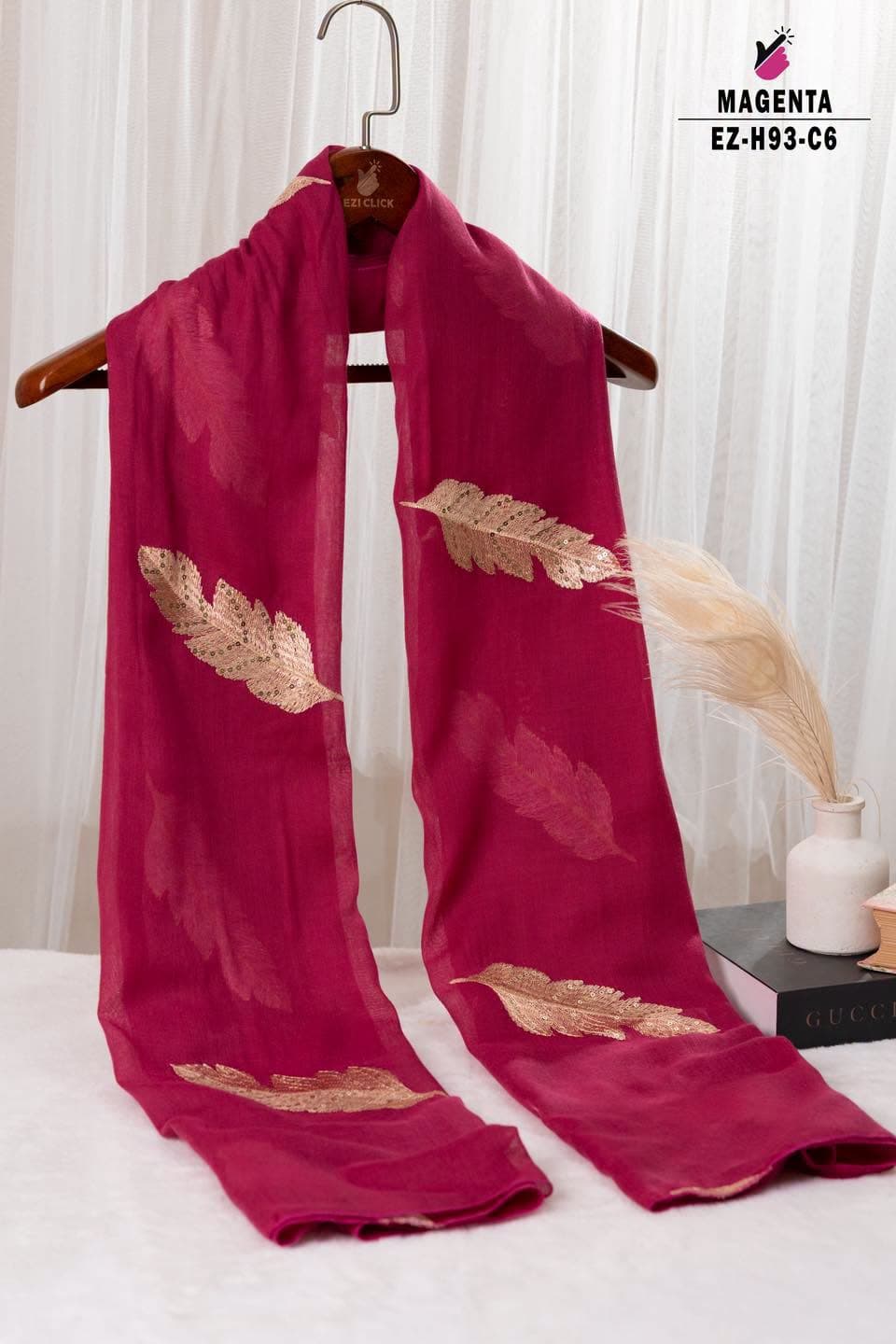 GOLD FEATHER HIJAB