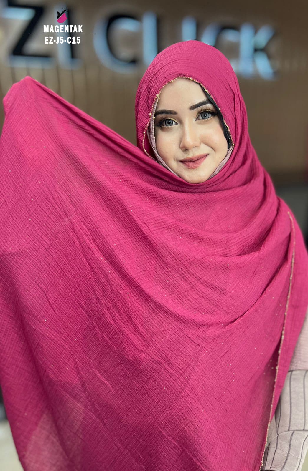Gold Chain Pearl Hijab