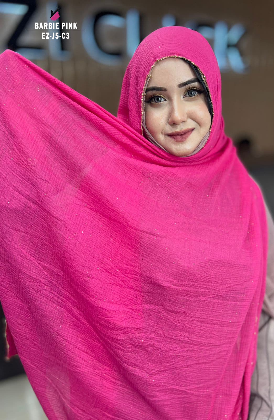 Gold Chain Pearl Hijab