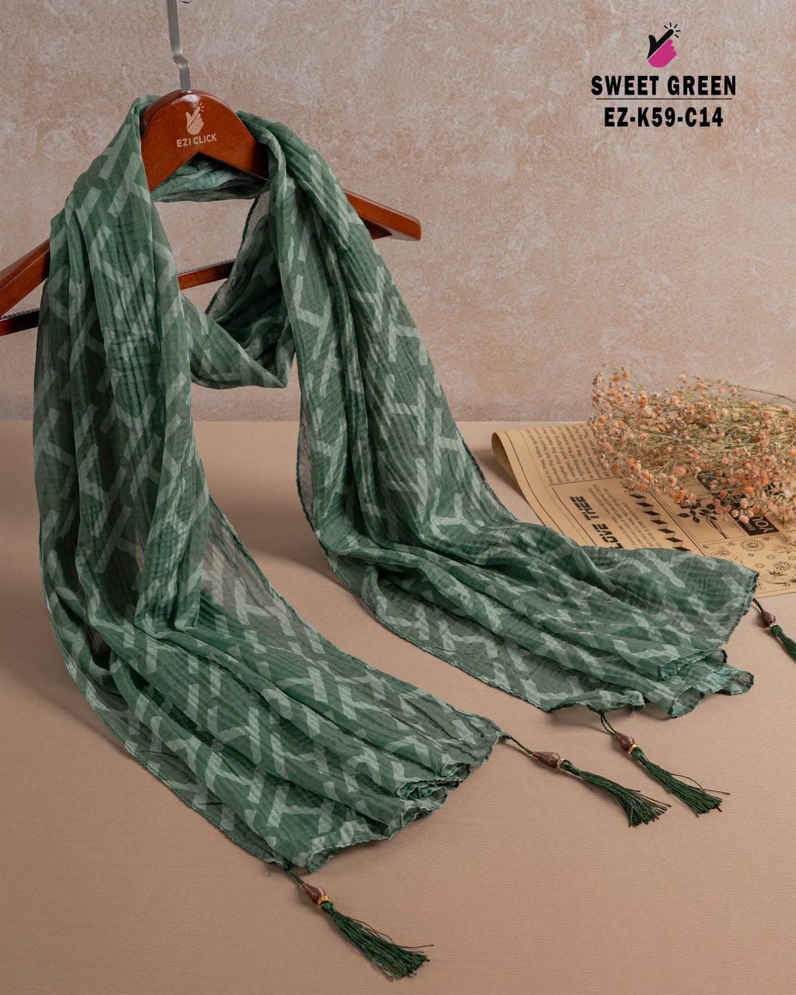 Printed Tassel Hijab