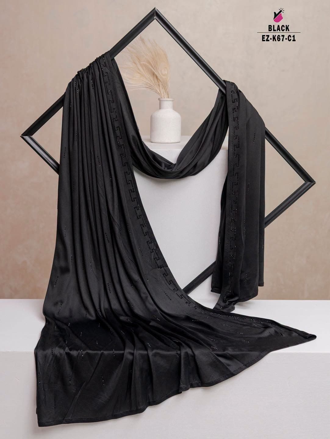 Stone Work Hijab
