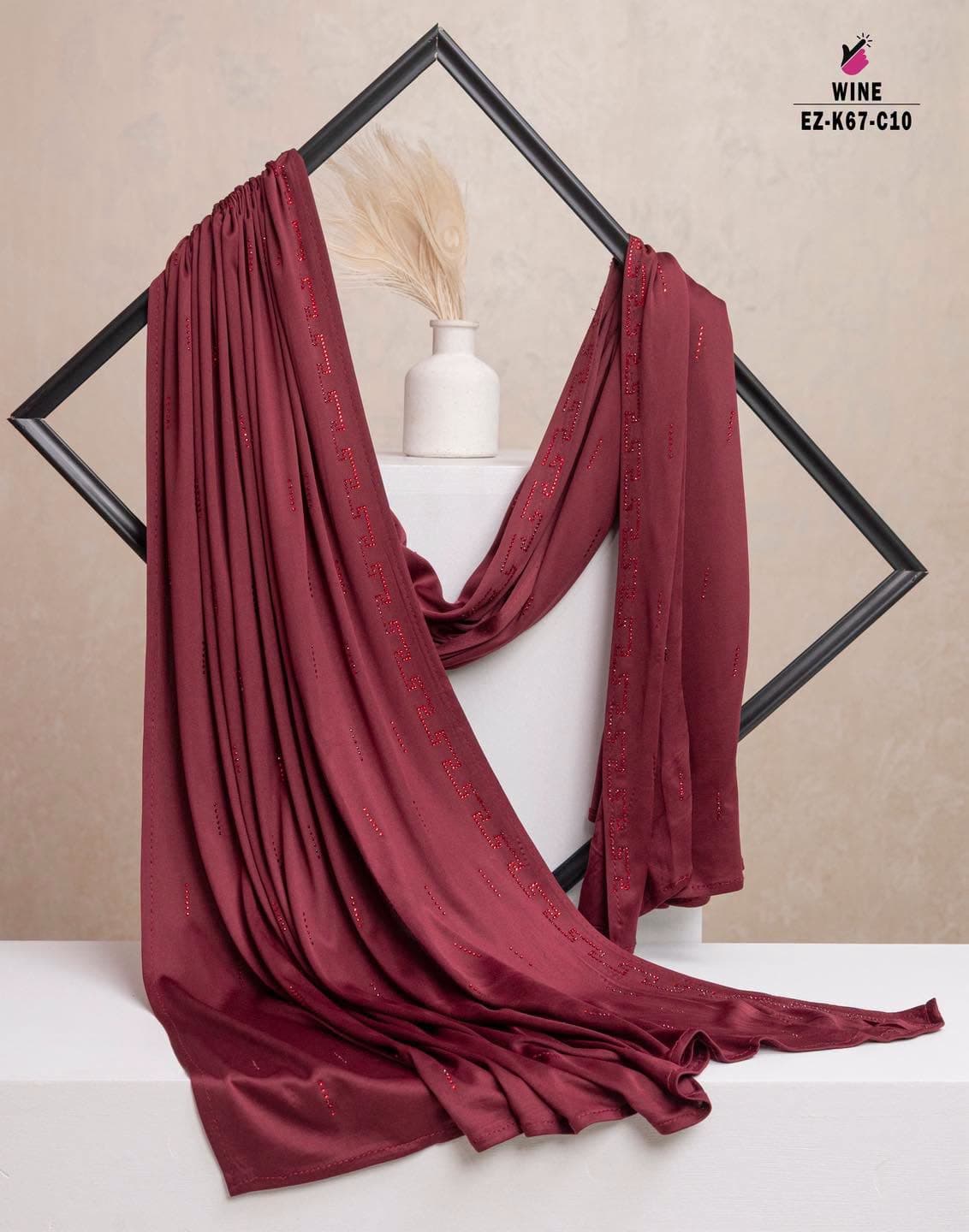 Stone Work Hijab