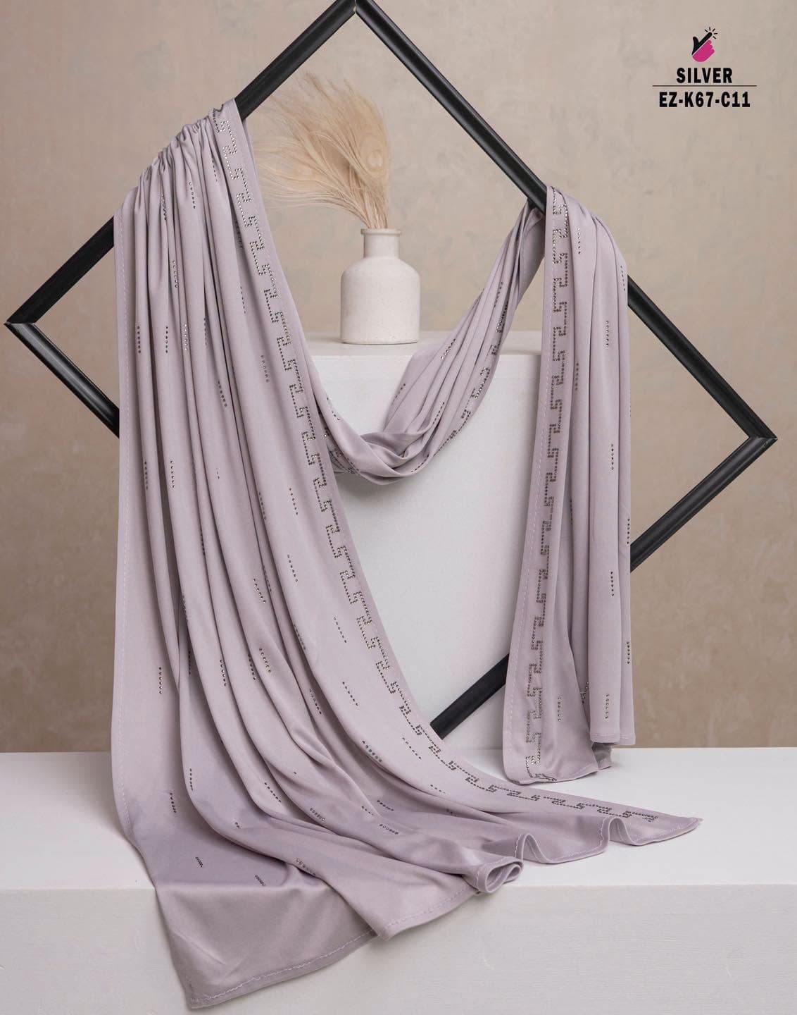 Stone Work Hijab