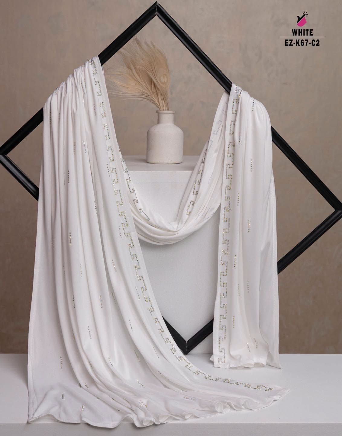 Stone Work Hijab