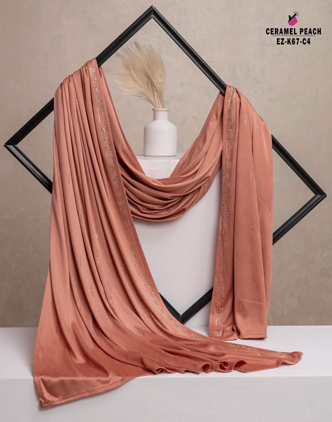 Stone Work Hijab