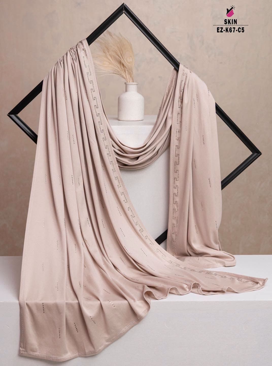 Stone Work Hijab