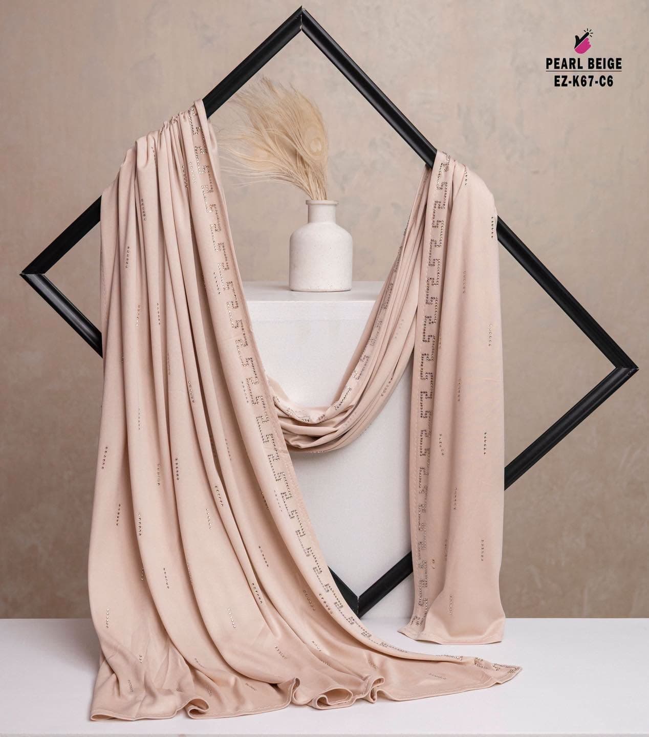 Stone Work Hijab