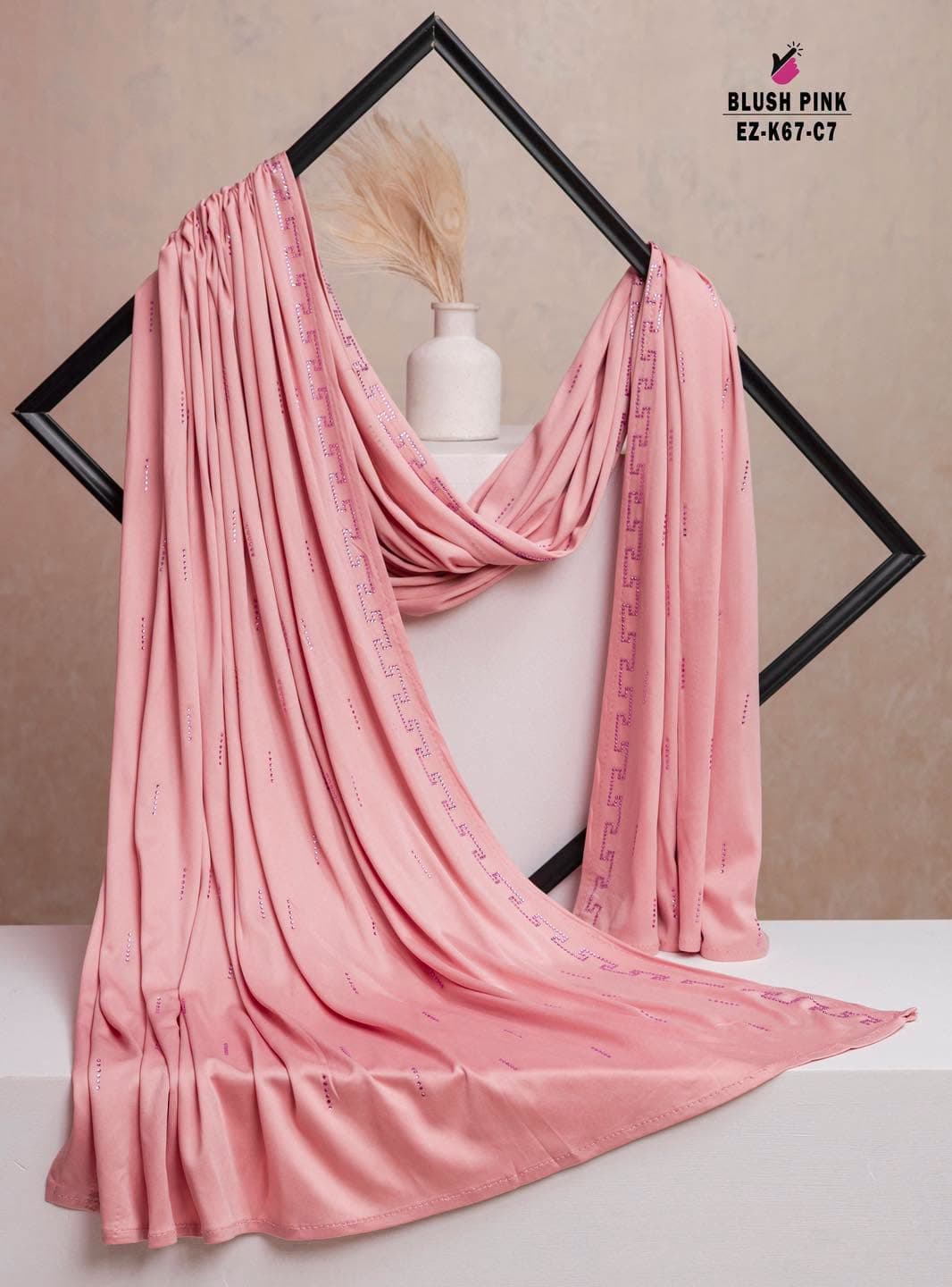 Stone Work Hijab