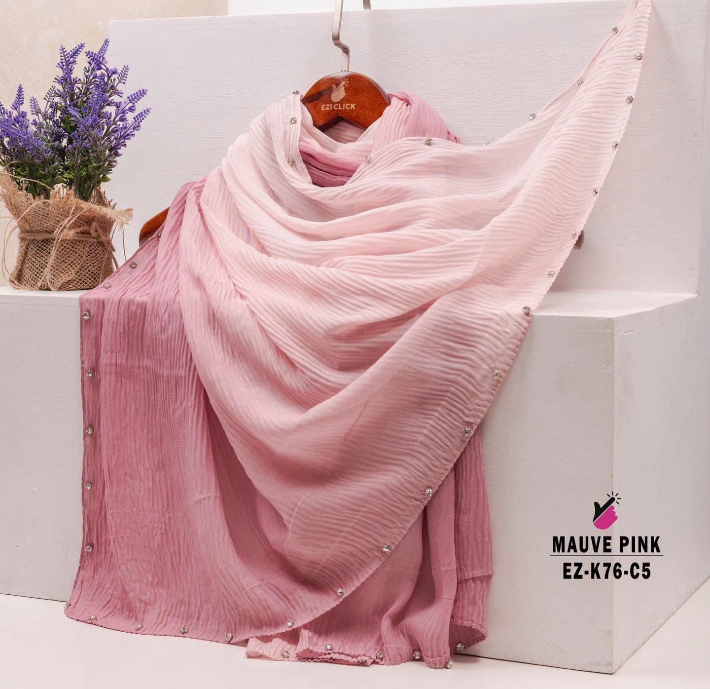 Sunset Diamond Border Hijab