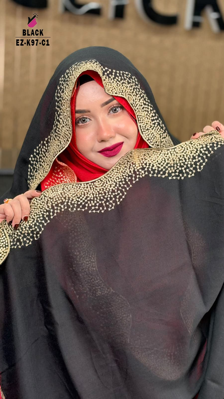 Waving Cut Embroidery HIJAB