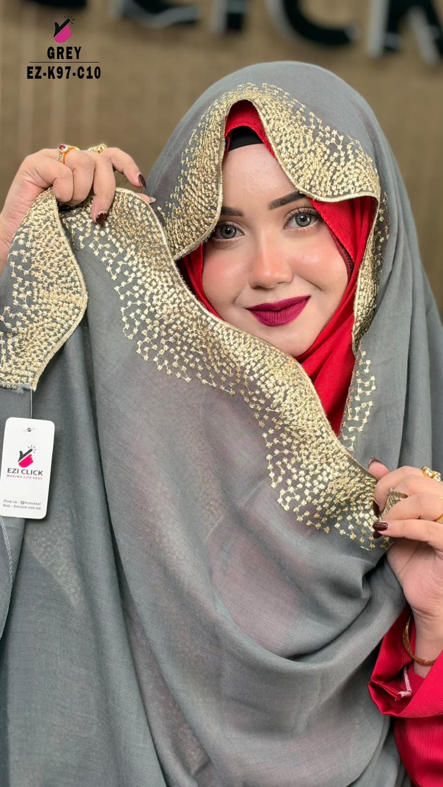 Waving Cut Embroidery HIJAB