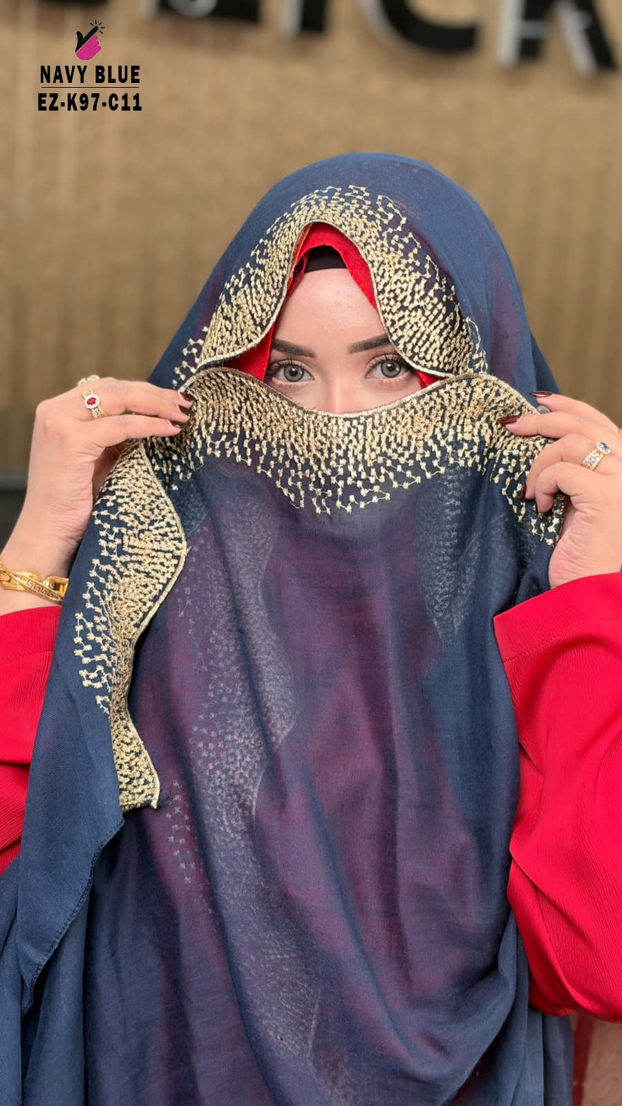 Waving Cut Embroidery HIJAB