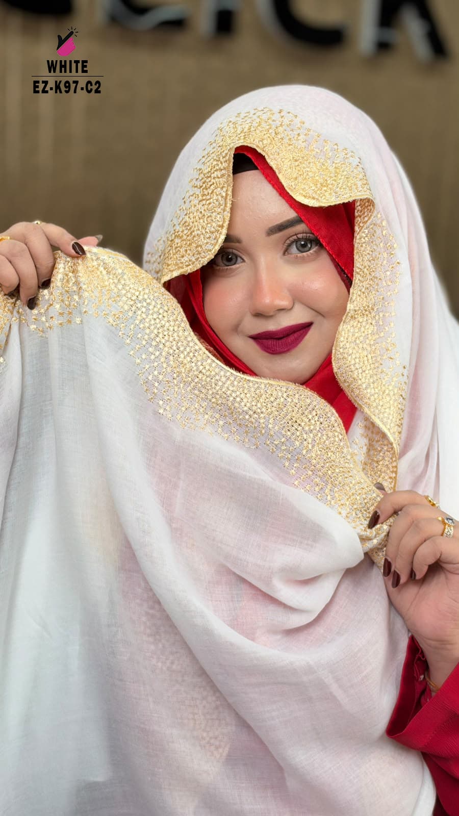 Waving Cut Embroidery HIJAB