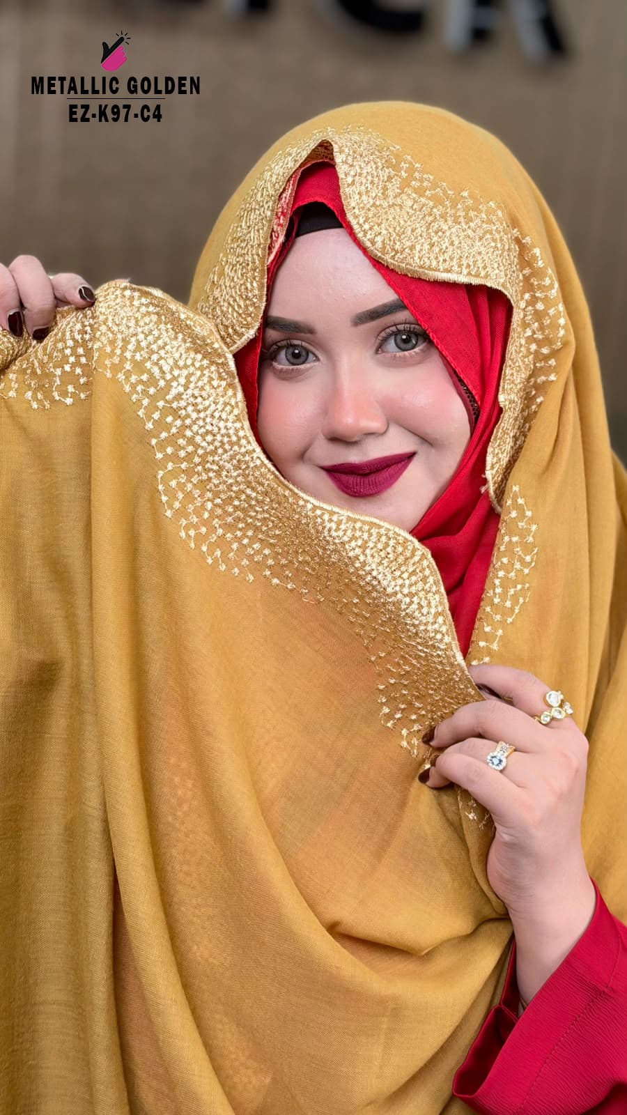 Waving Cut Embroidery HIJAB