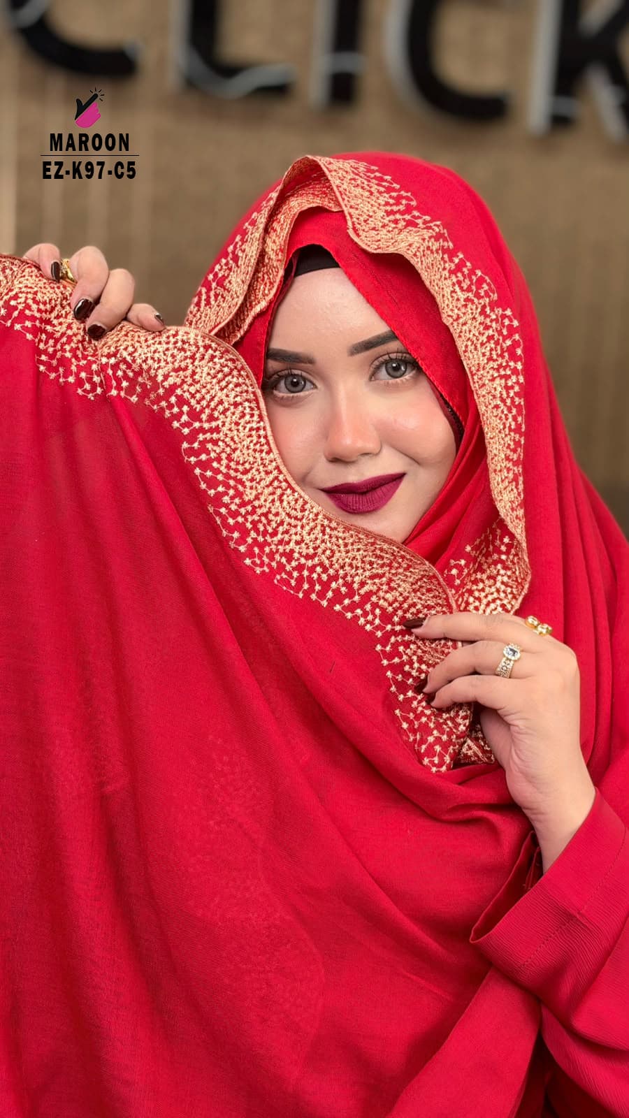 Waving Cut Embroidery HIJAB