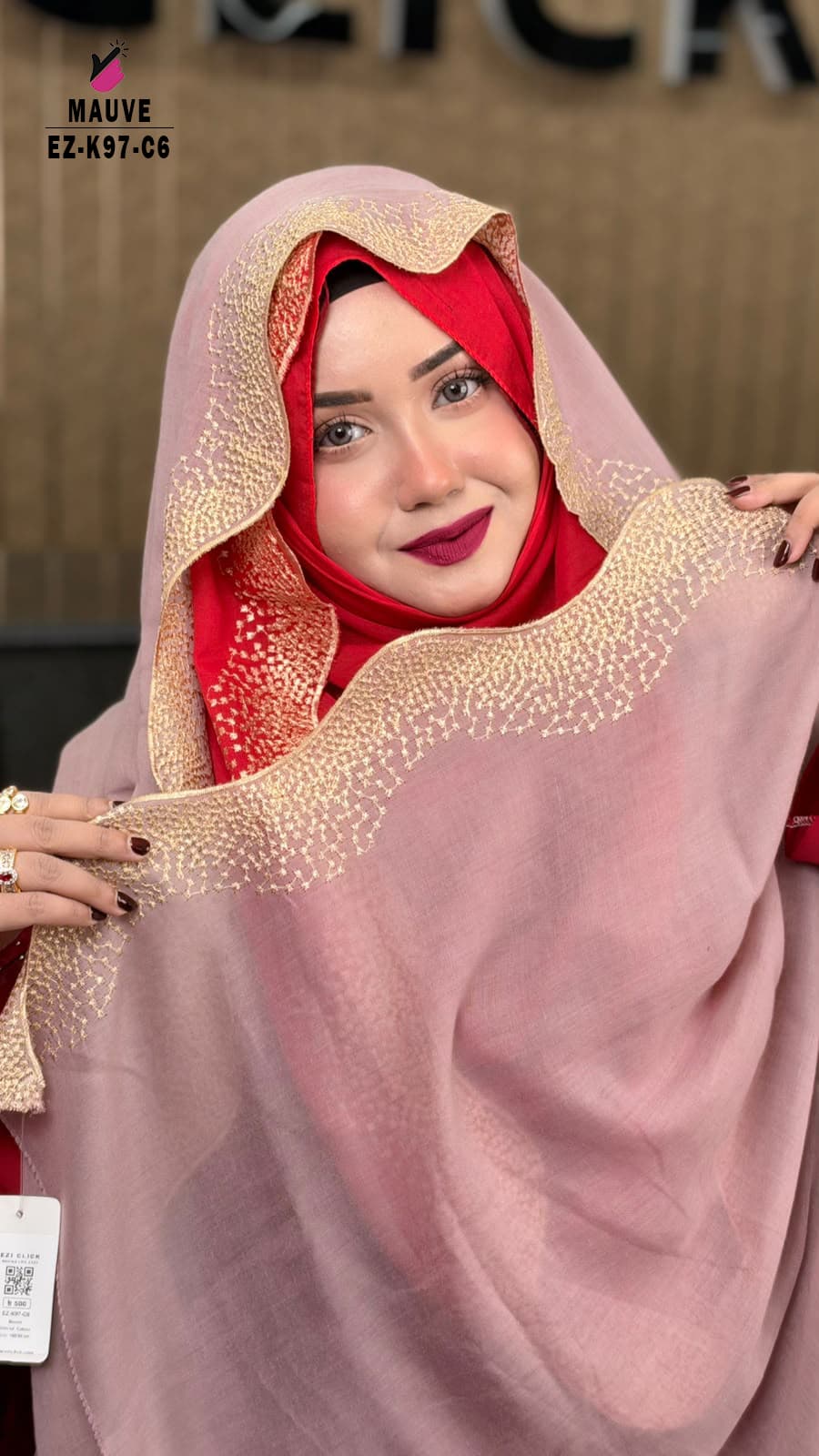 Waving Cut Embroidery HIJAB