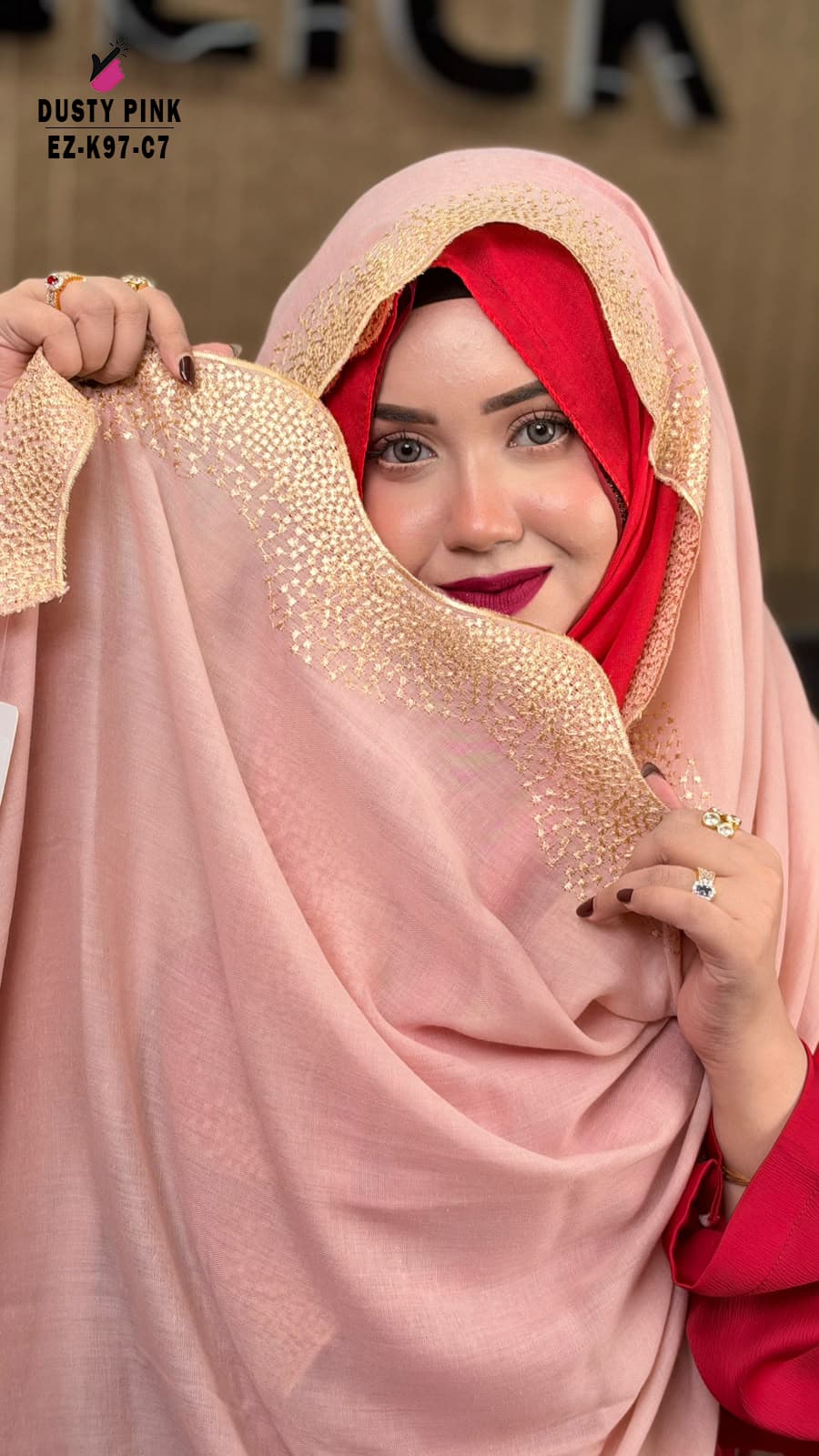 Waving Cut Embroidery HIJAB