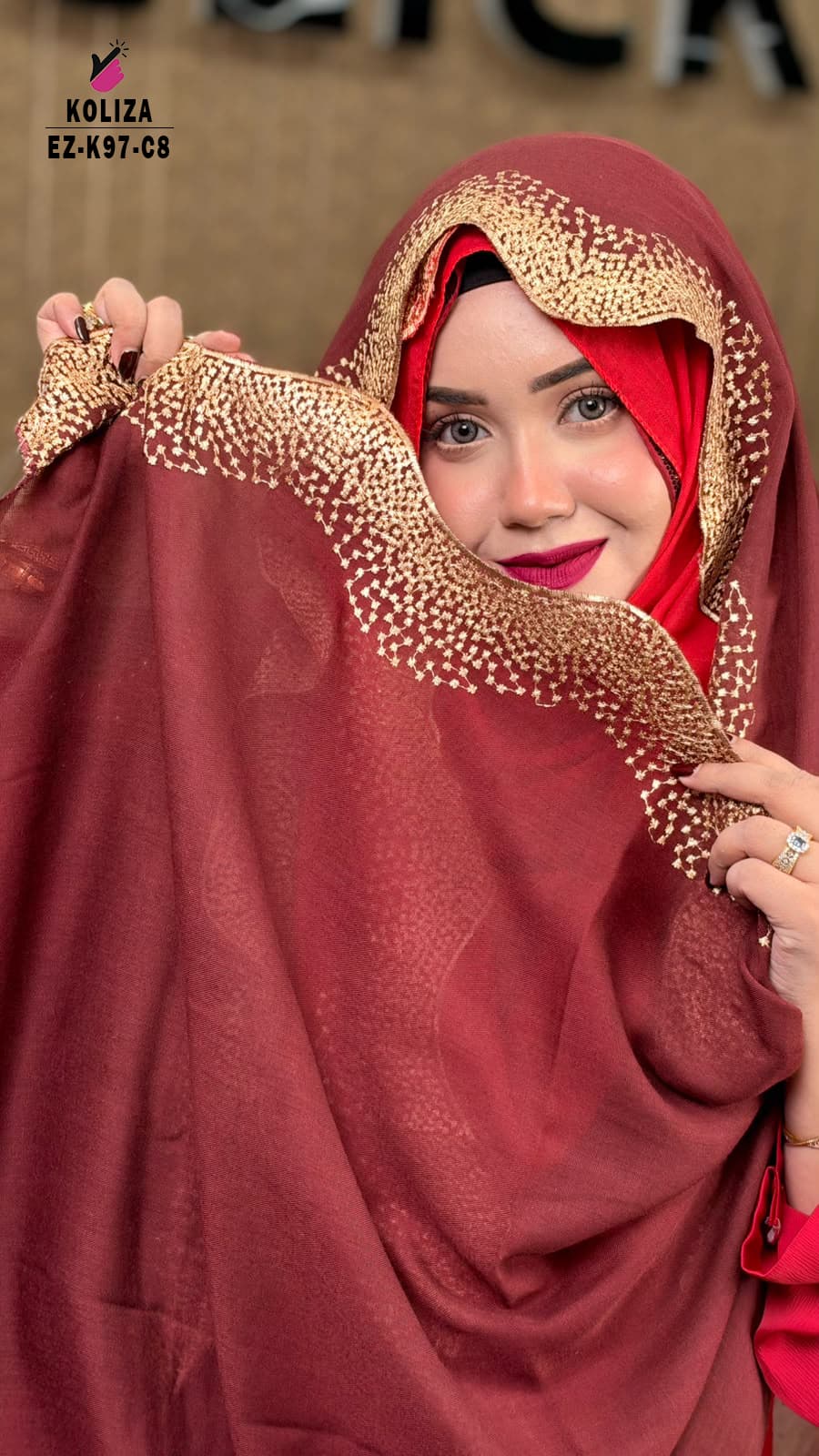 Waving Cut Embroidery HIJAB