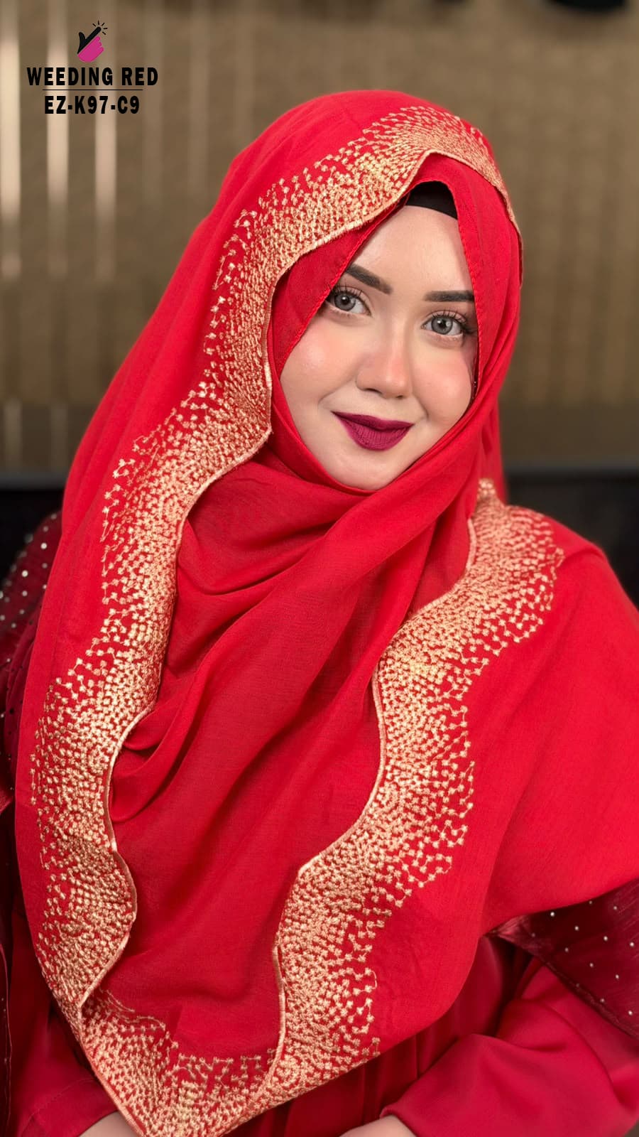 Waving Cut Embroidery HIJAB