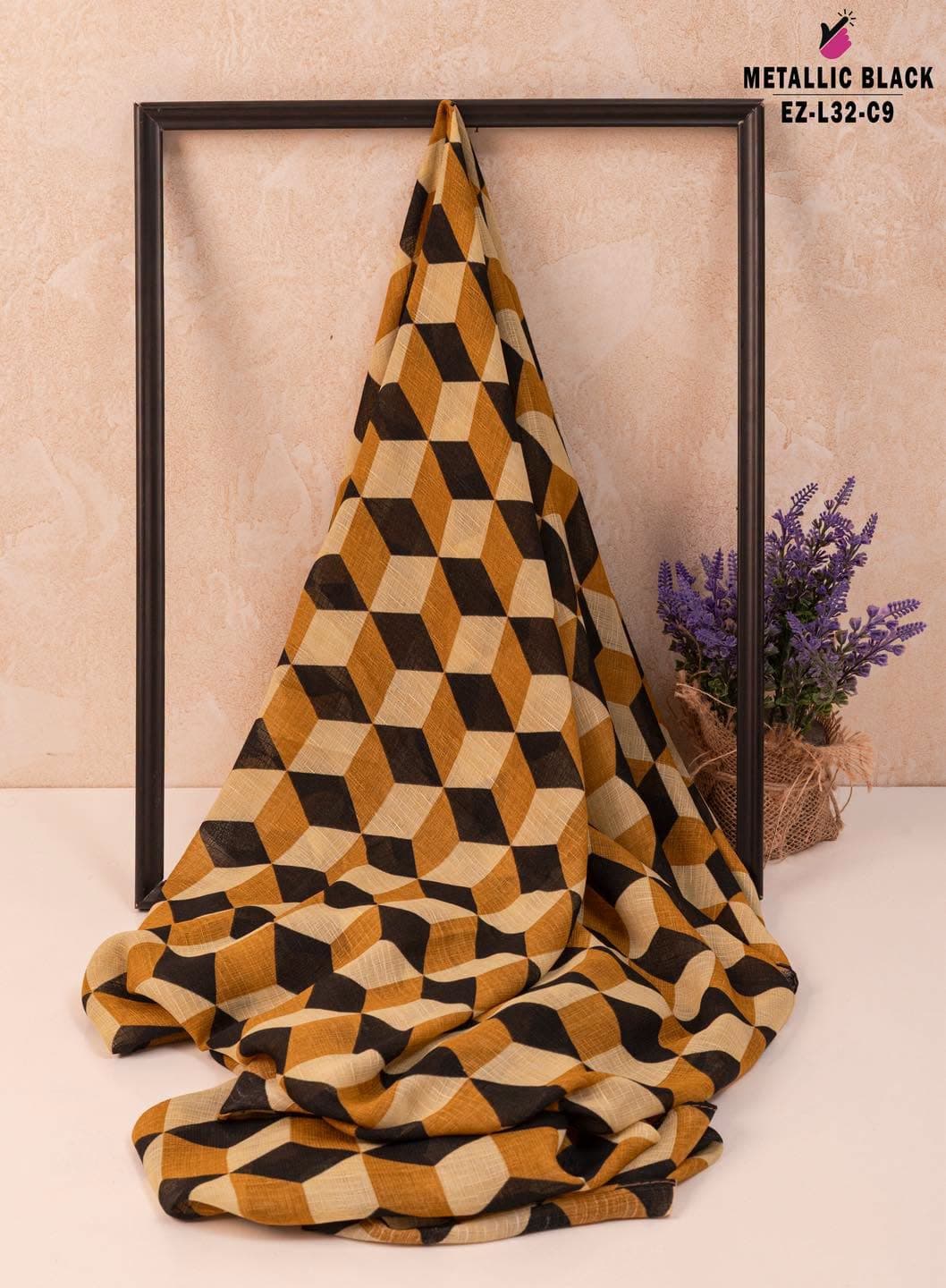 Box print hijab
