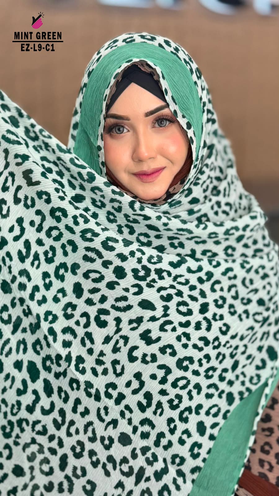 Leopard Printed Hijab