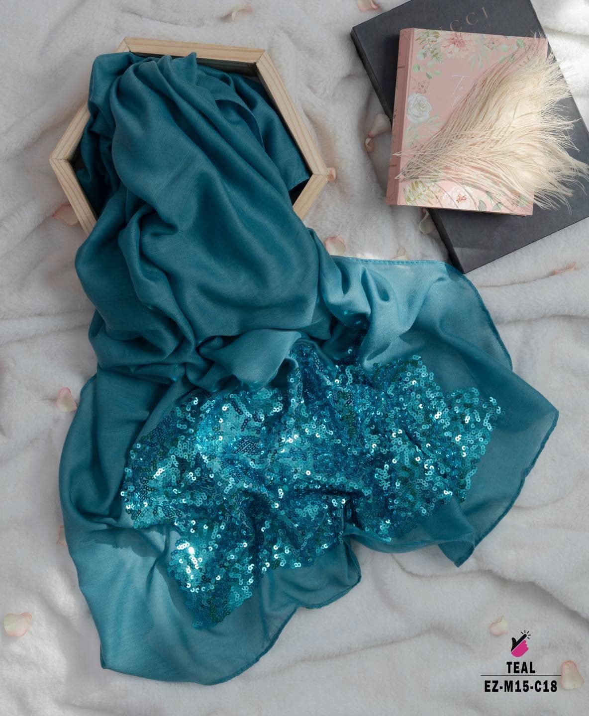 Gorgeous Sequins Work Hijab🧕