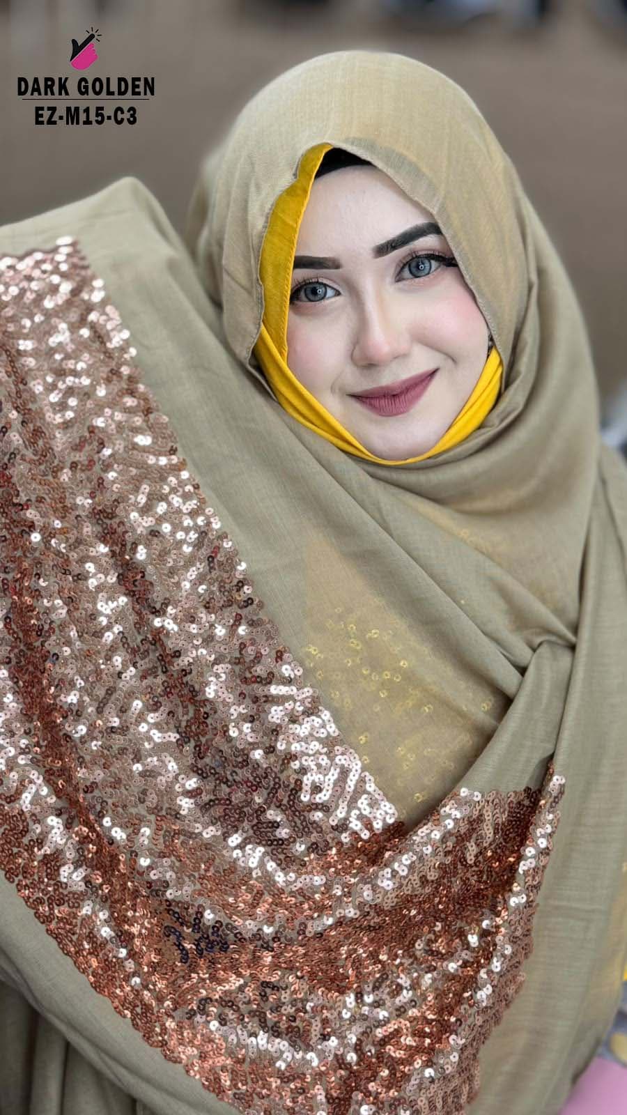 Gorgeous Sequins Work Hijab🧕