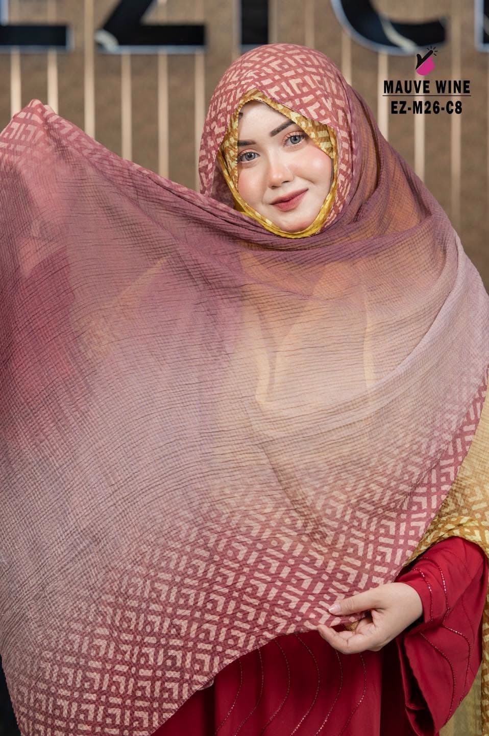 Super Comfortable printed hijab