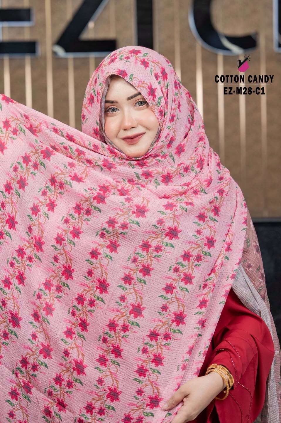 Vintage Flower Printed Hijab