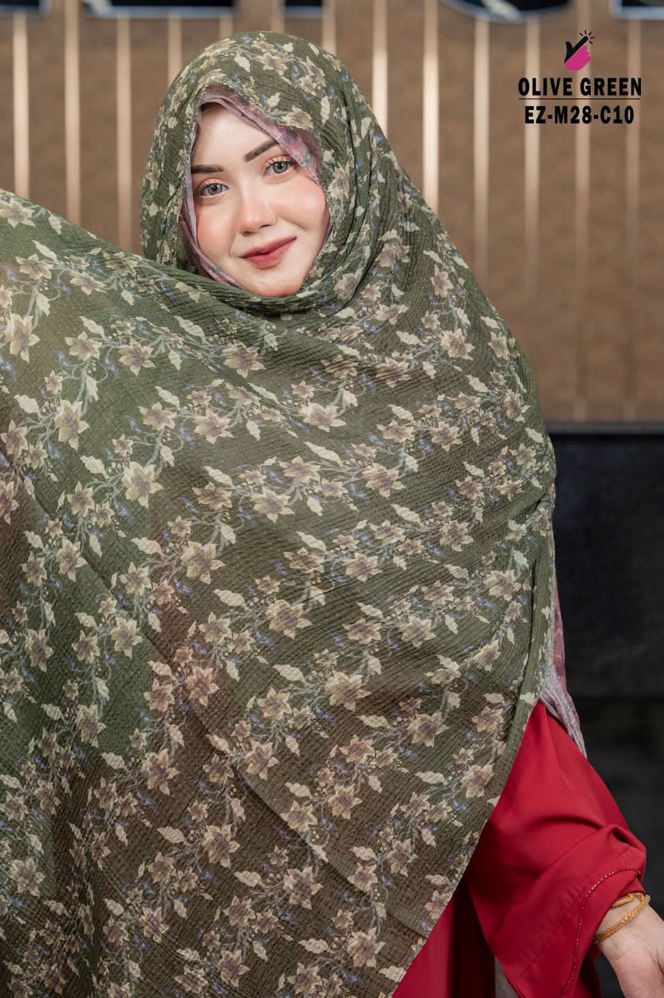 Vintage Flower Printed Hijab