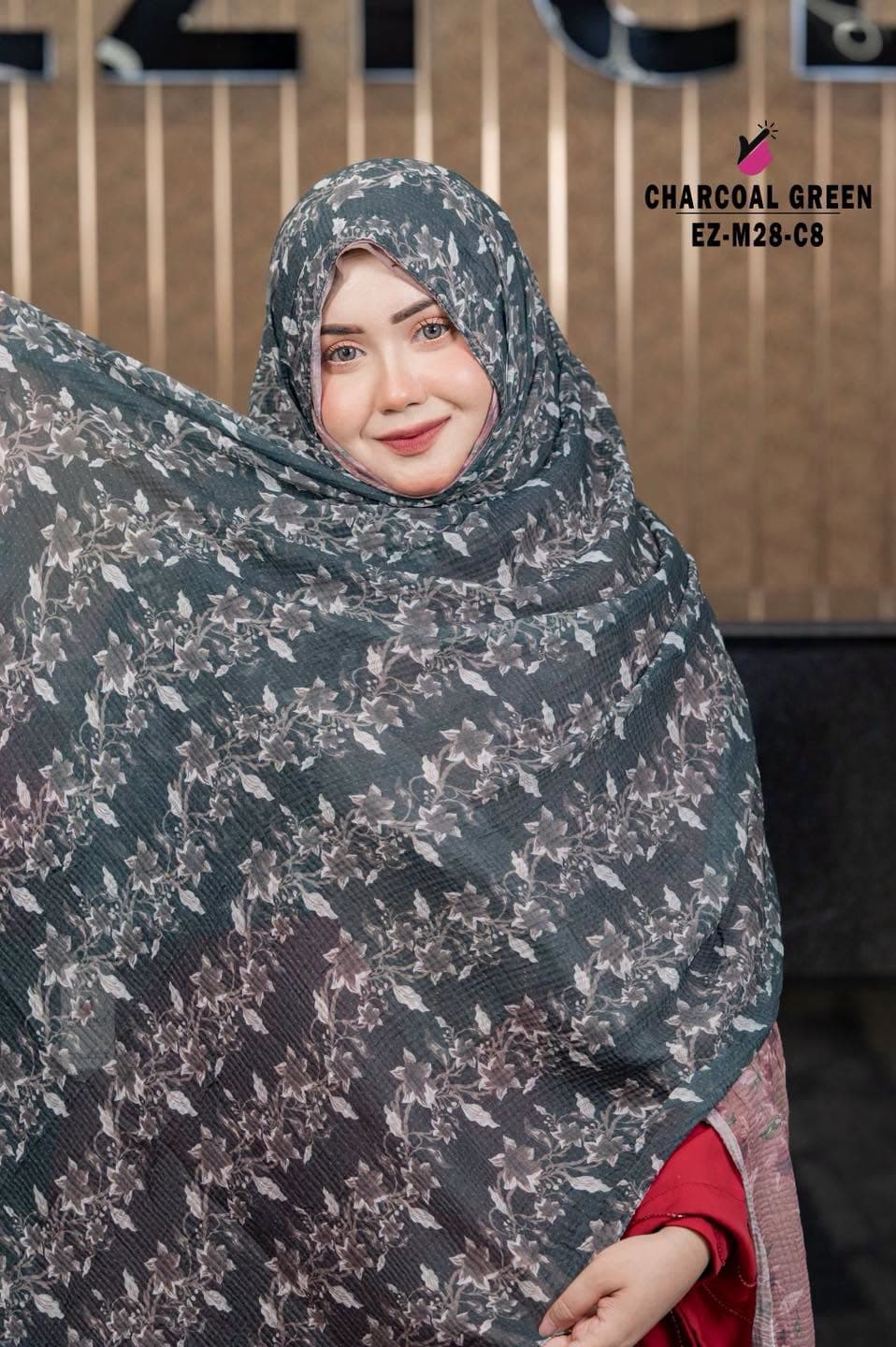 Vintage Flower Printed Hijab