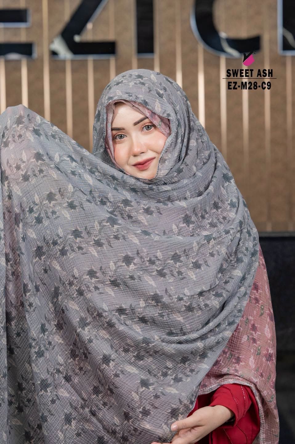Vintage Flower Printed Hijab