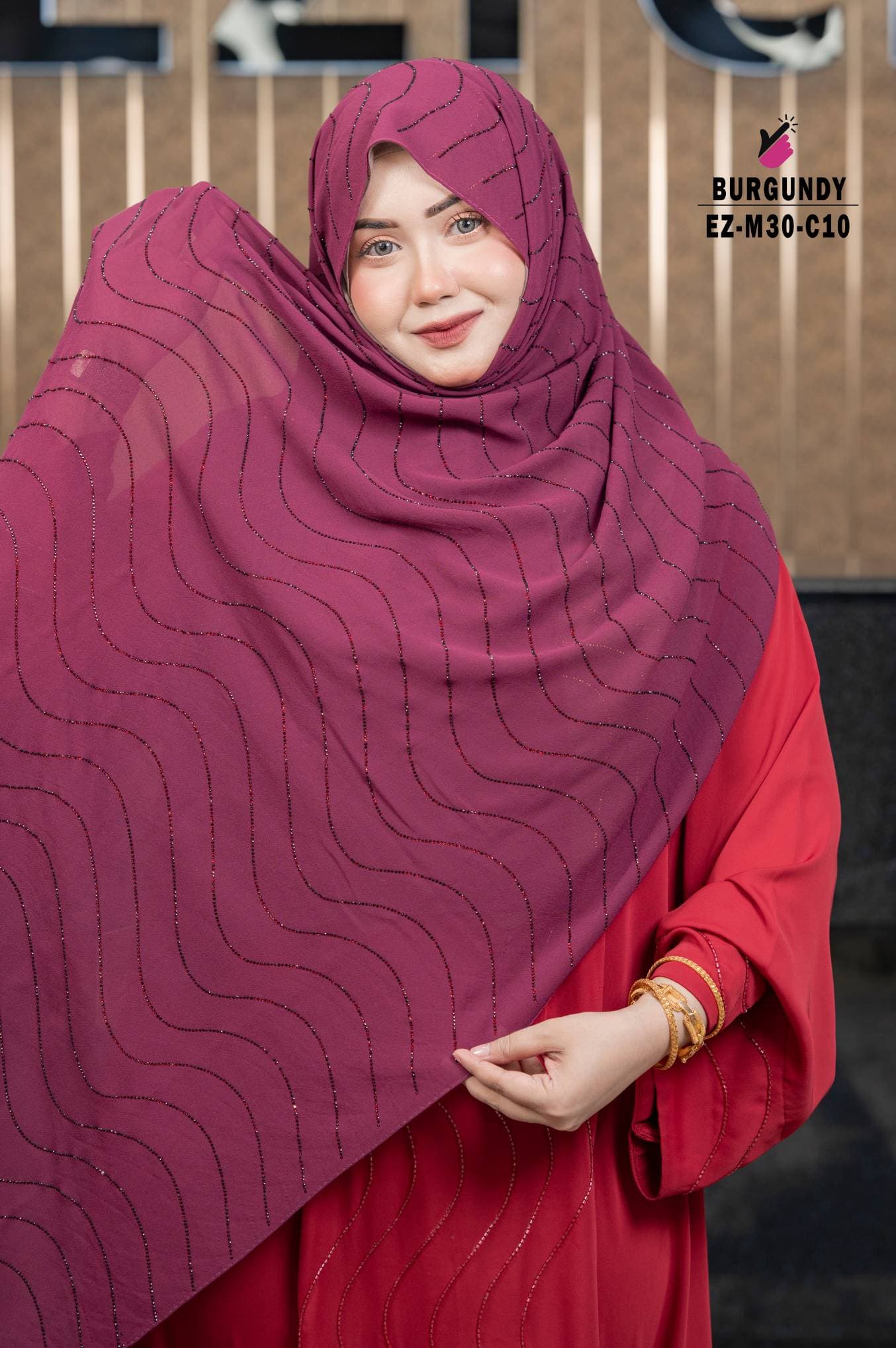 Gorgeous Stone Work Hijab