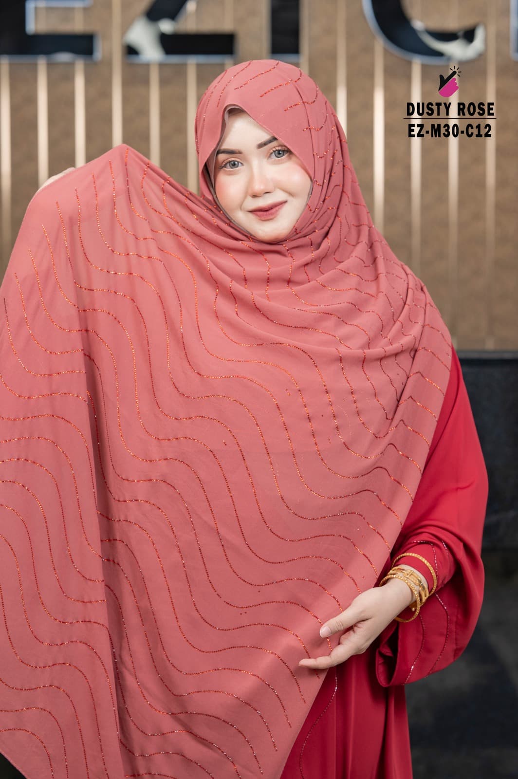 Gorgeous Stone Work Hijab