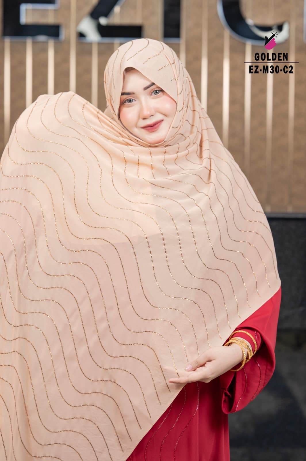 Gorgeous Stone Work Hijab