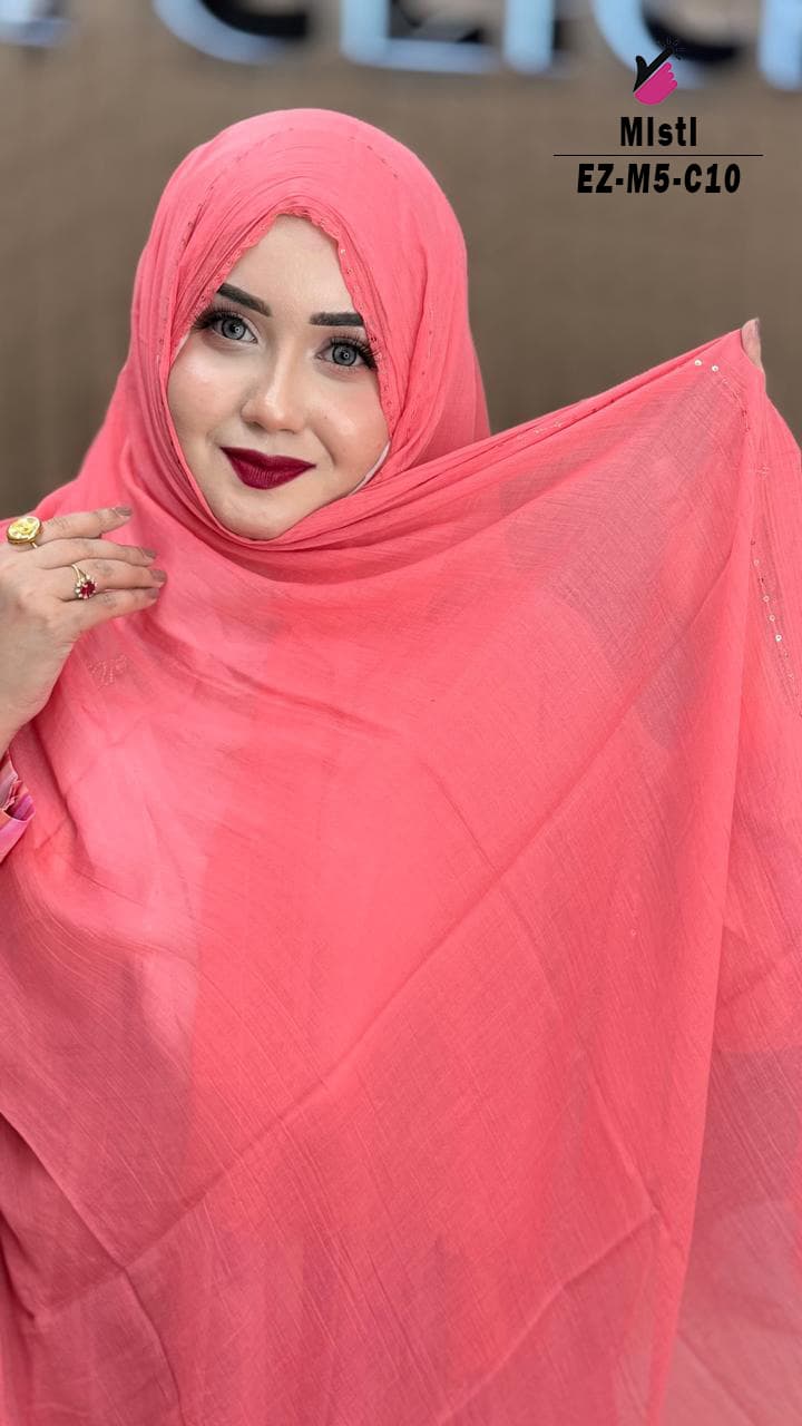Feather Sequins Hijab