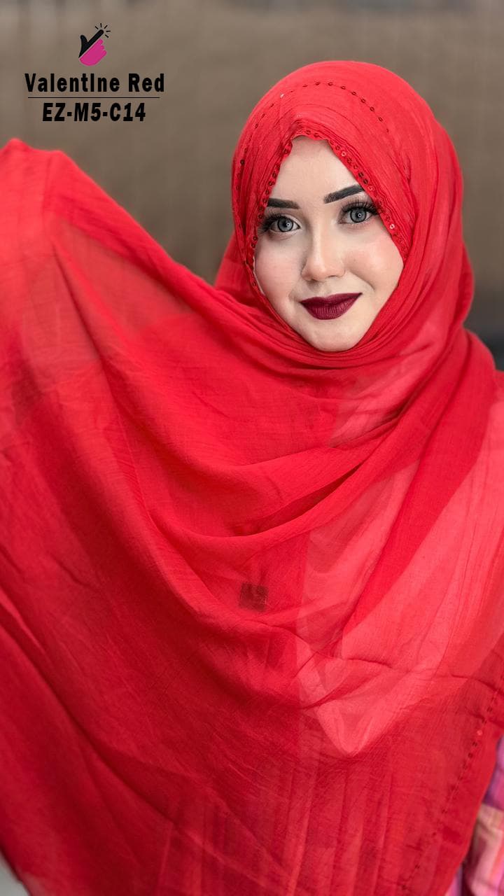Feather Sequins Hijab