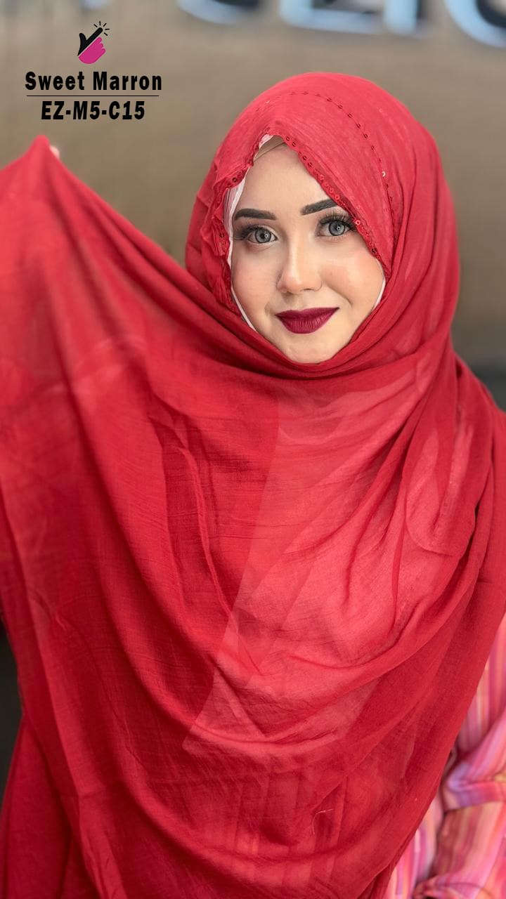 Feather Sequins Hijab