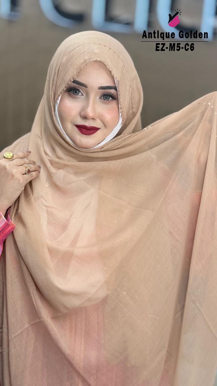 Feather Sequins Hijab