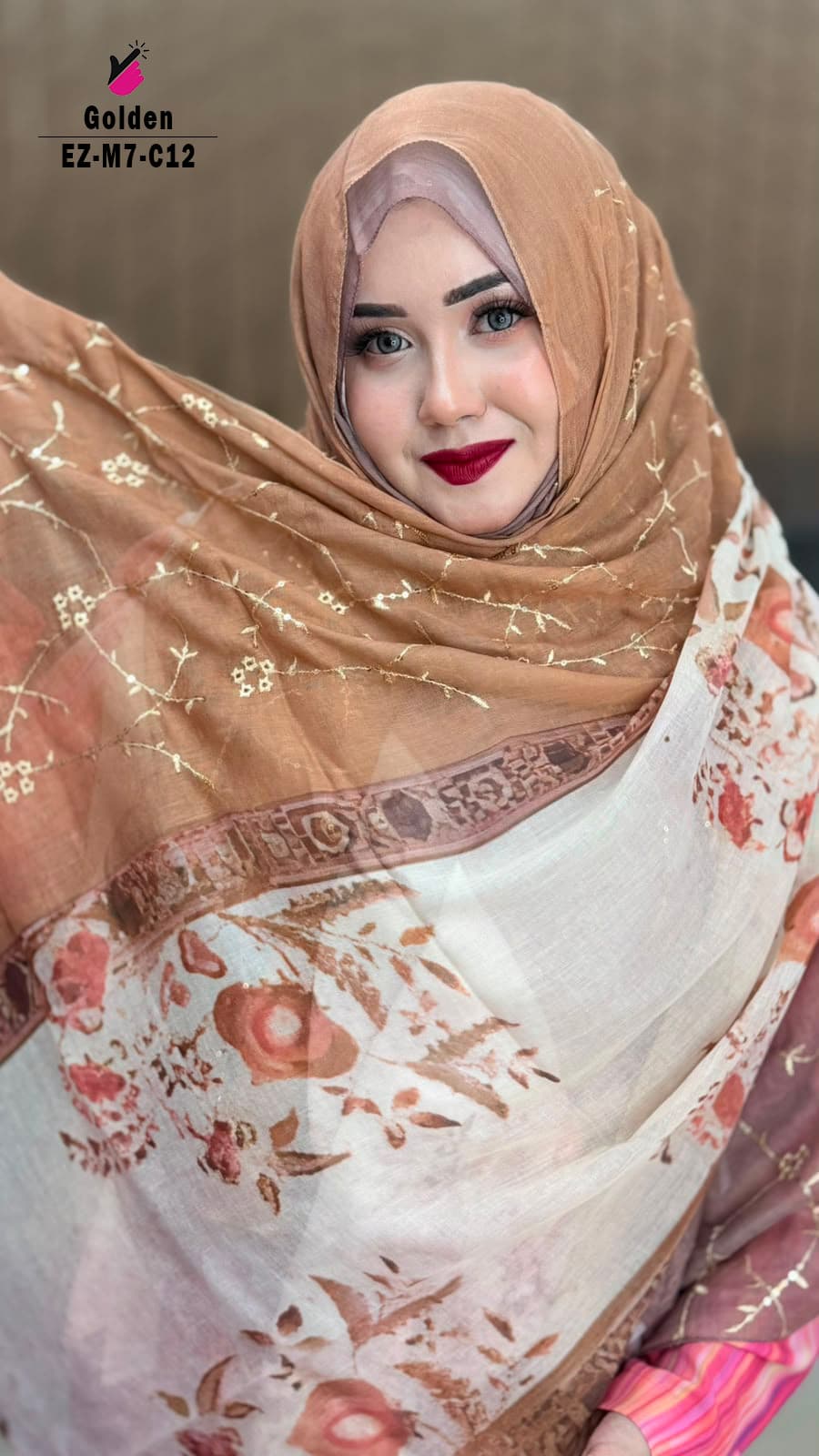 Embroidery Sequence Hijab